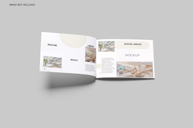 magazine landscape mockup