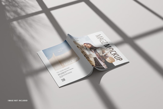 Magazine mockup and catalog mockup cover page Premium Psd