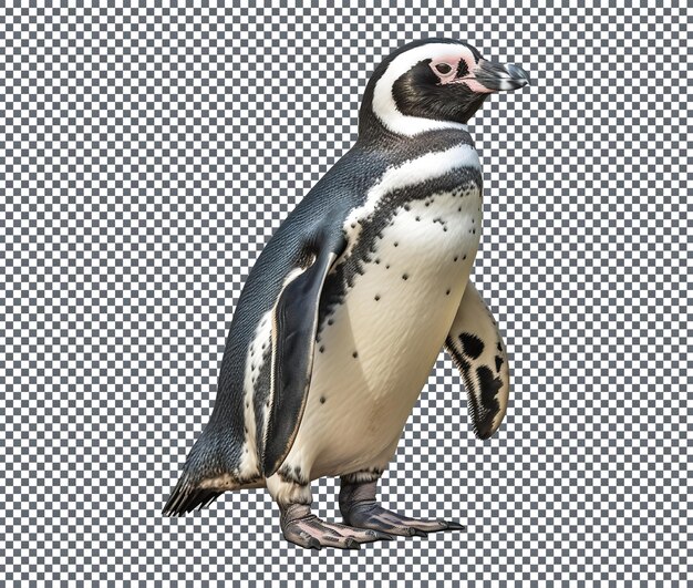 PSD magellanic penguin isolated on transparent background