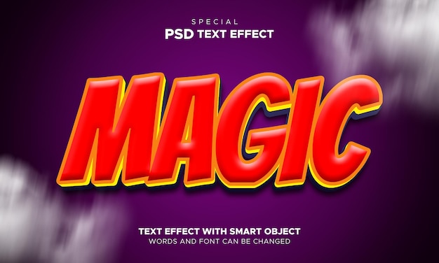 Magic text effect editable horror and cartoon text style