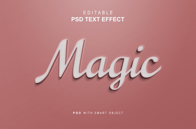 Magic text style effect