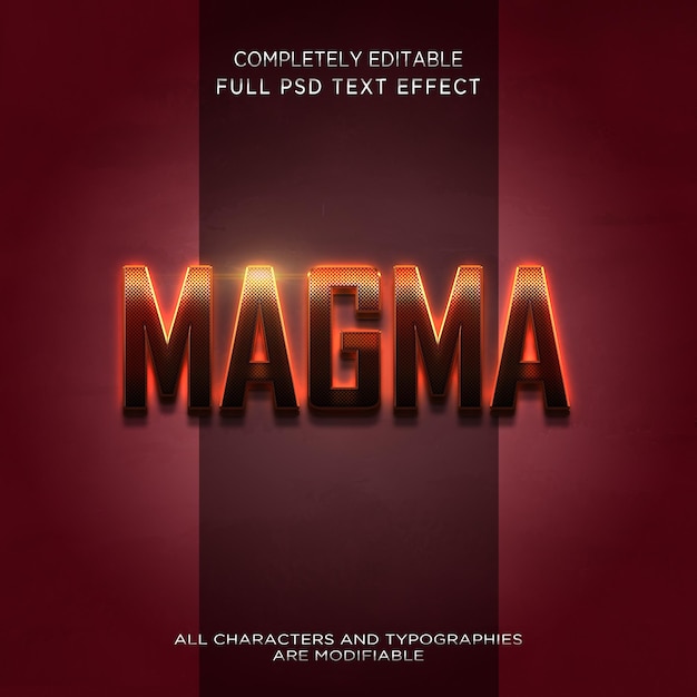 MAGMA TEXT EFFECT