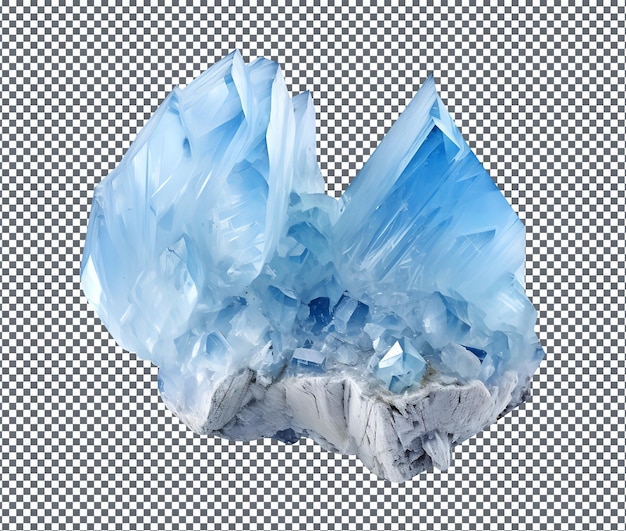 Magnificent Angelite isolated on transparent background