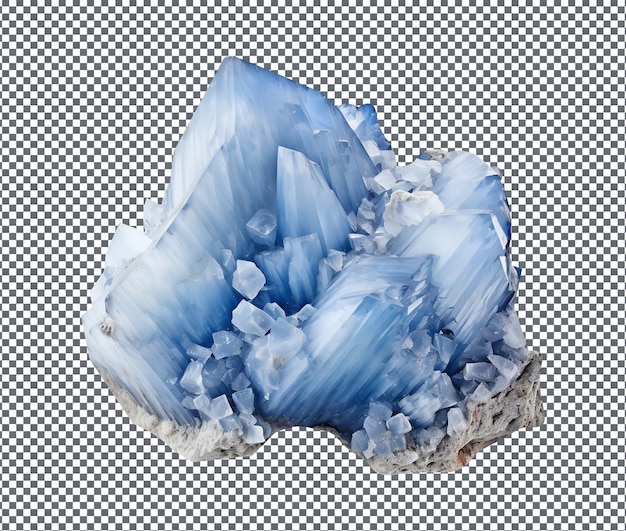 Magnificent Angelite isolated on transparent background