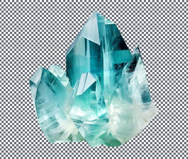 Magnificent Aquamarine isolated on transparent background