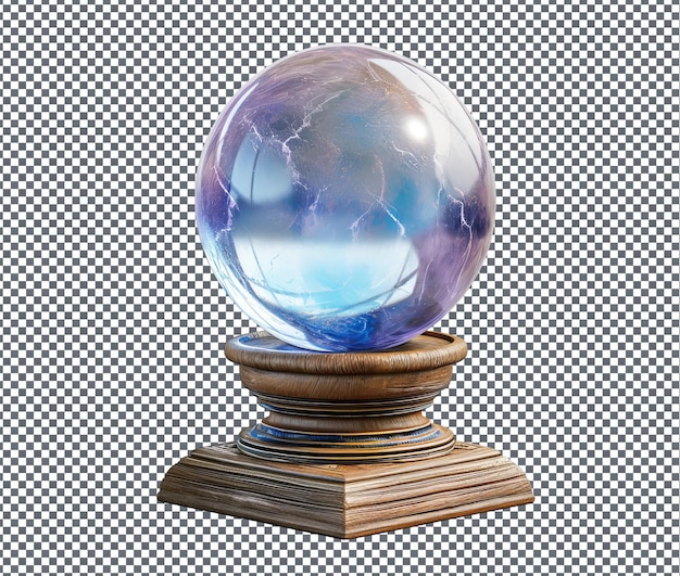 PSD magnificent crystal ball isolated on transparent background