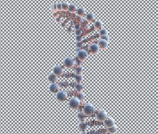 PSD magnificent dna spiral isolated on transparent background