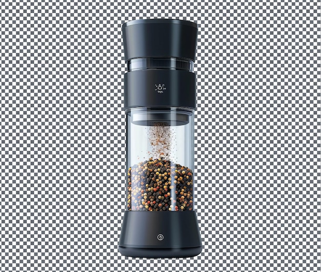 PSD magnificent electric salt and pepper grinder isolated on transparent background