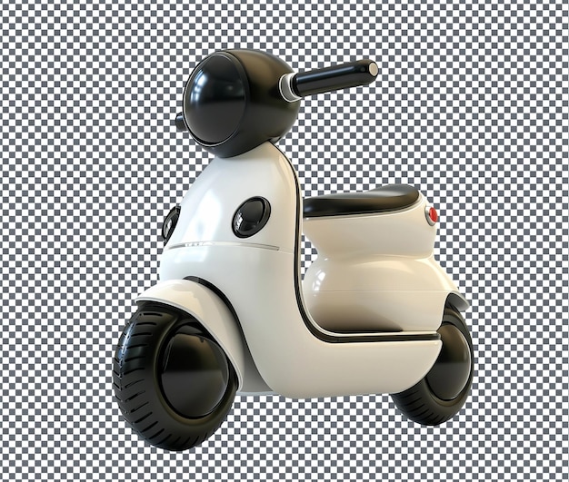 PSD magnificent electric scooter isolated on transparent background