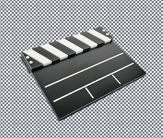 PSD magnificent film clapperboard isolated on transparent background