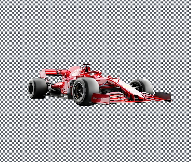 PSD magnificent formula 1 race car isolated on transparent background