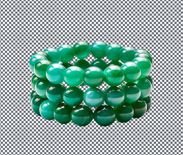 PSD magnificent jade bracelets display isolated on transparent background