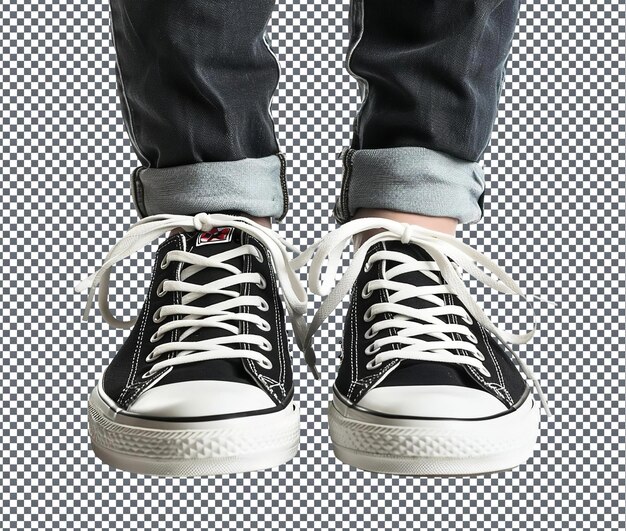 PSD magnificent matching couples sneakers isolated on transparent background