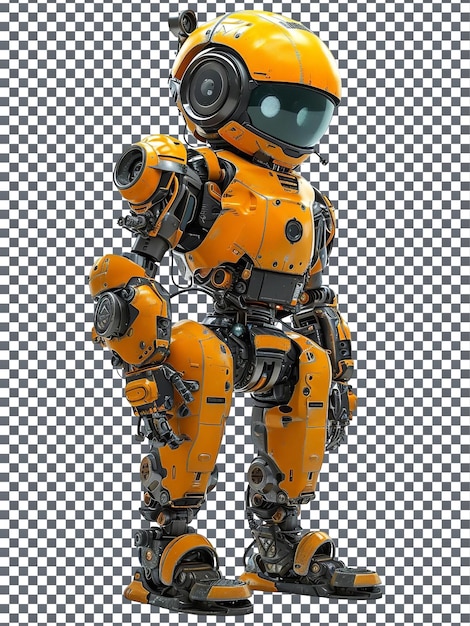 Magnificent Sci Fi Mech Suit Design isolated on transparent background