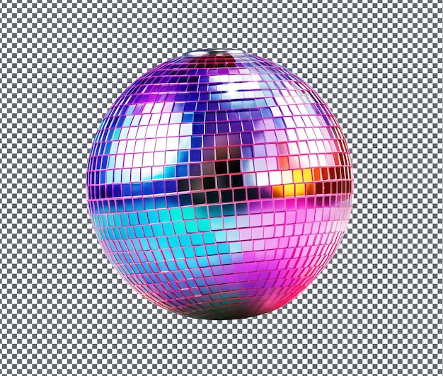 Magnificent Skating Disco Ball isolated on transparent background