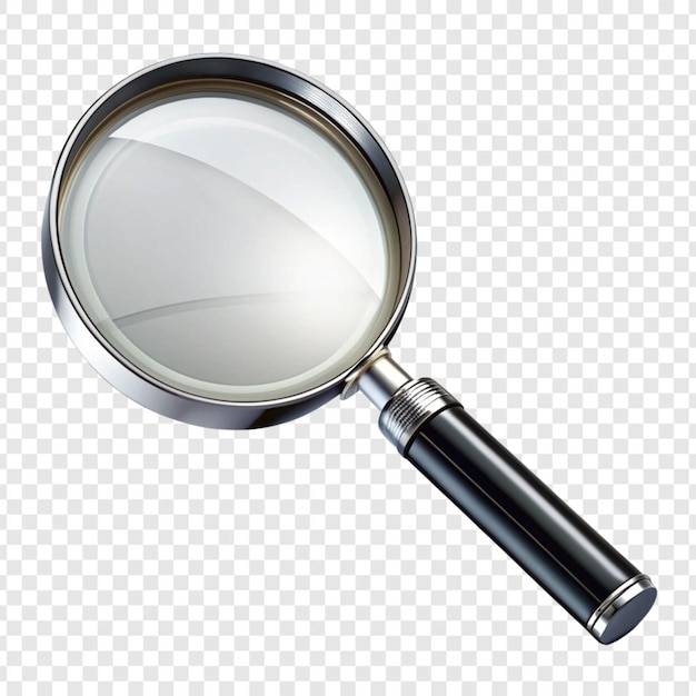 Magnifier isolated on transparent background