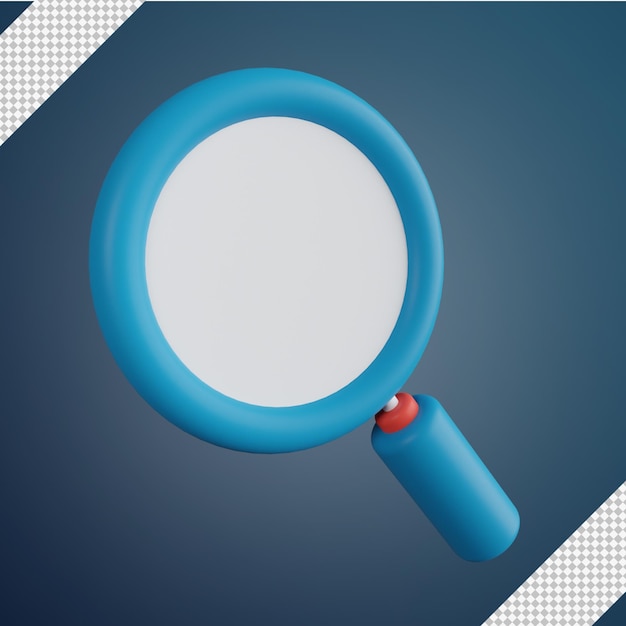 Magnifying Glass 3d illustration