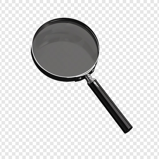 a magnifying glass with the word  no  on it