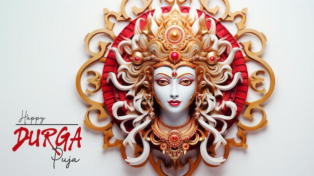 PSD mahalaya and shuvo sarodiya creative design for durga puja celebration