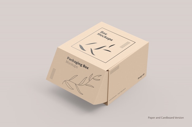 Mailing Box Packaging Mockup