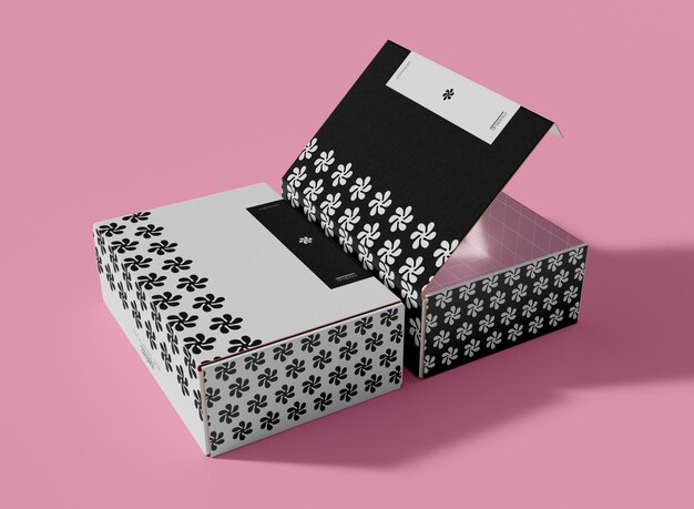 PSD mailing boxes mockup