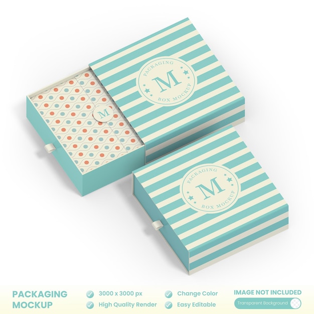 Mailing packaging box mockup