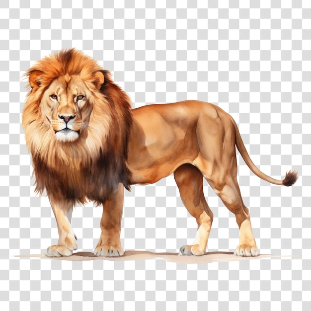 Majestic lion transparent background