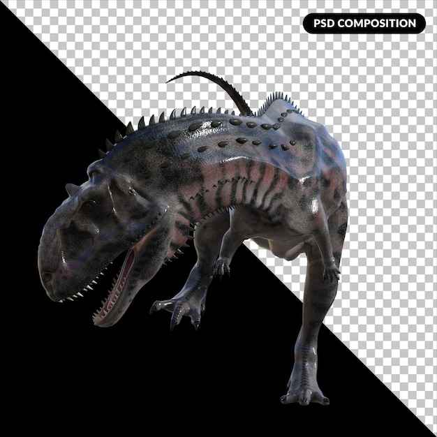 Majungasaurus dinosaur isolated 3d render