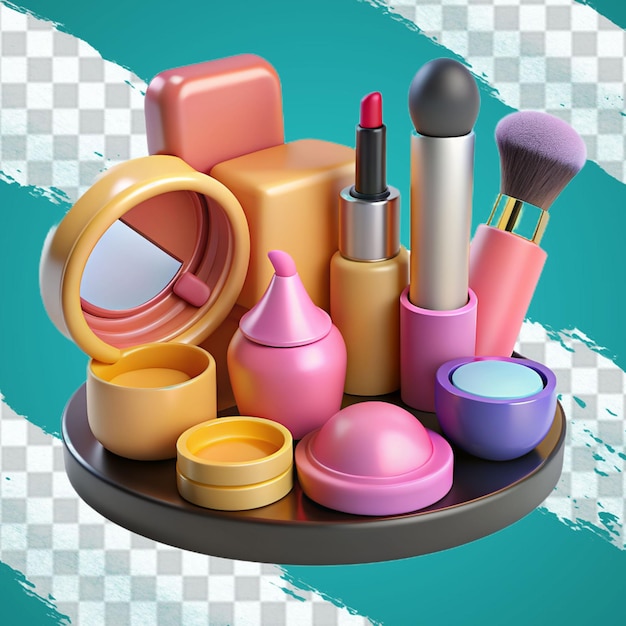 makeup accessories background