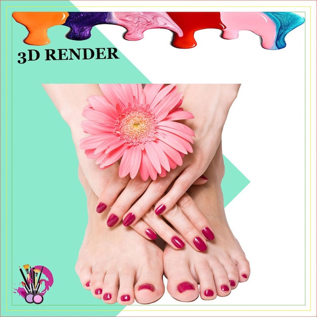 Makeup Fairness Beauty Cream Beautiful Face Hand Foot Glittering Nail Polish