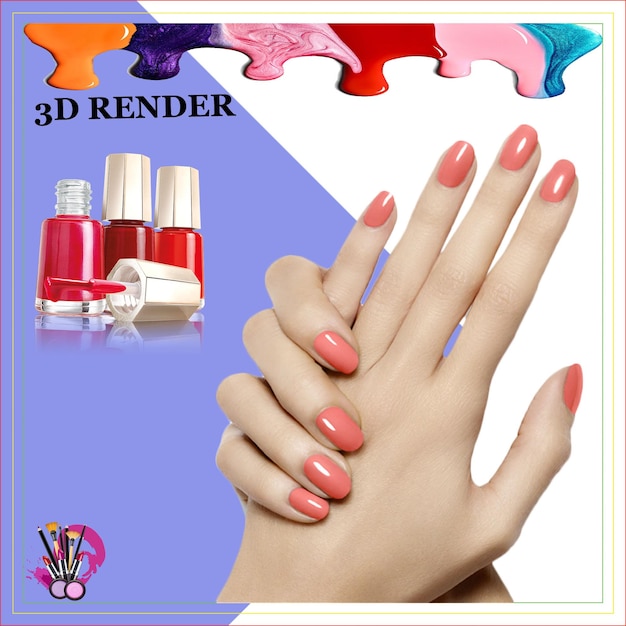 Makeup Fairness Beauty Cream Beautiful Face Hand Foot Glittering Nail Polish