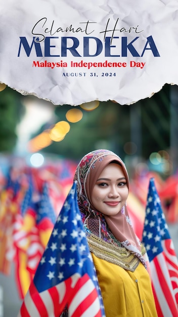 malaysia independence day template poster