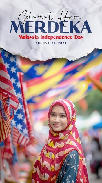 malaysia independence day template poster