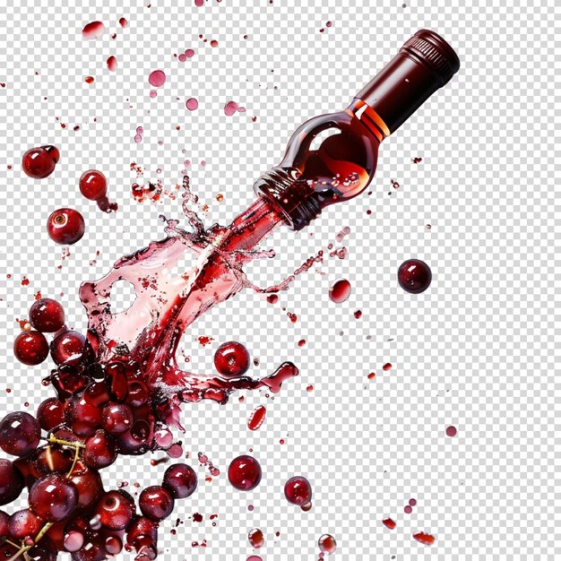 Malbec world day and Wine isolated on transparent background