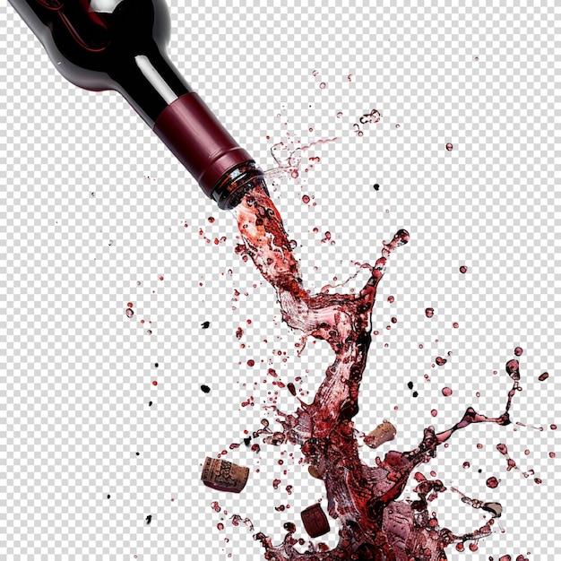 Malbec world day and Wine isolated on transparent background