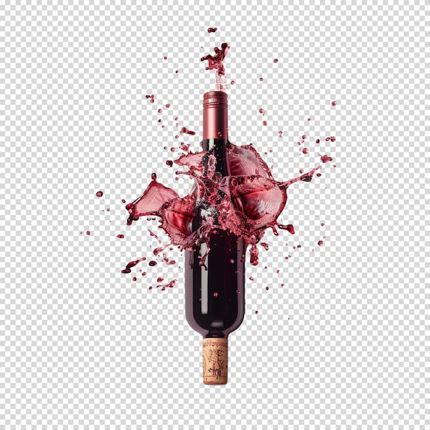 Malbec world day and Wine isolated on transparent background