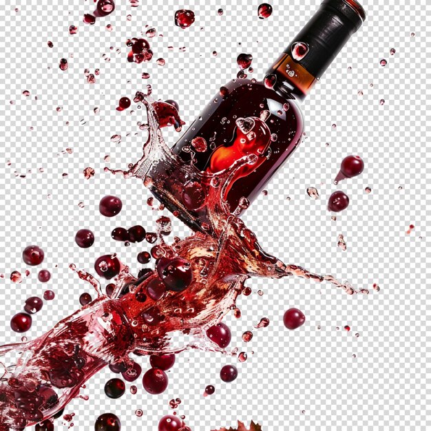 Malbec world day and Wine isolated on transparent background