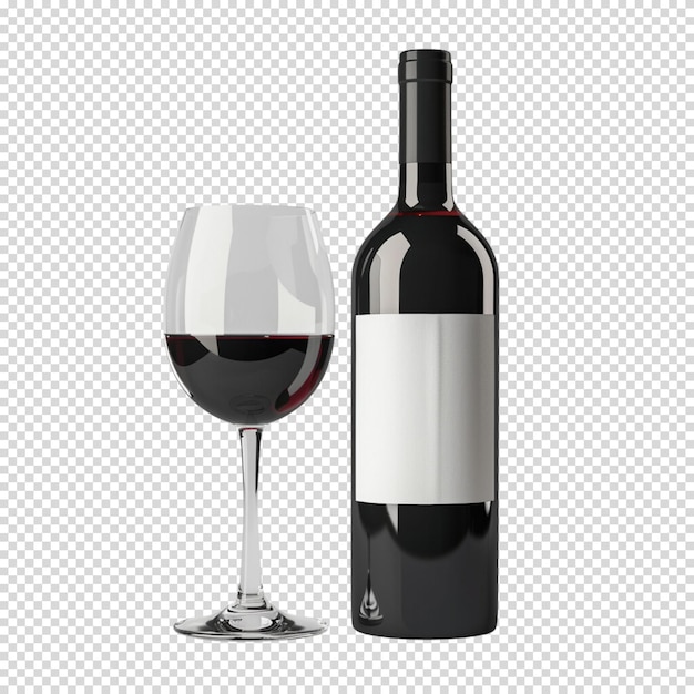 Malbec world day and Wine isolated on transparent background