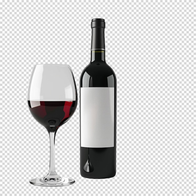 Malbec world day and Wine isolated on transparent background