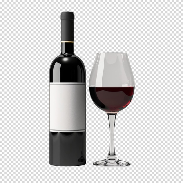 Malbec world day and Wine isolated on transparent background