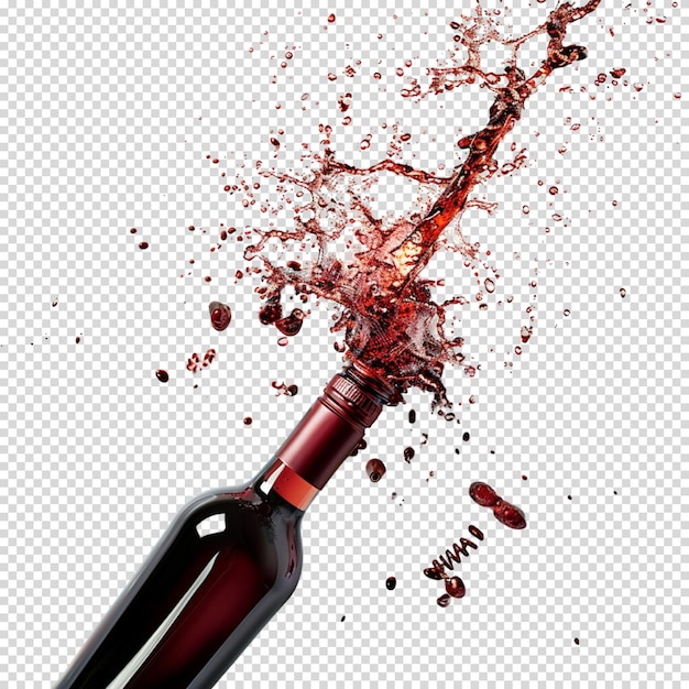 Malbec world day and Wine isolated on transparent background