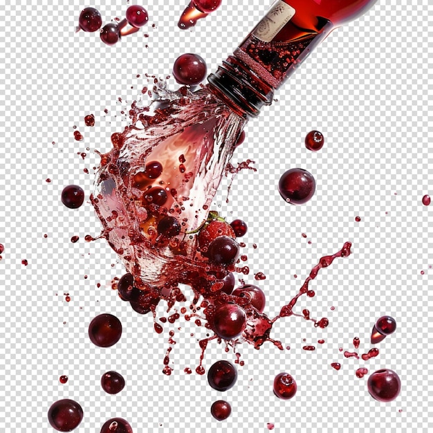 Malbec world day and Wine isolated on transparent background