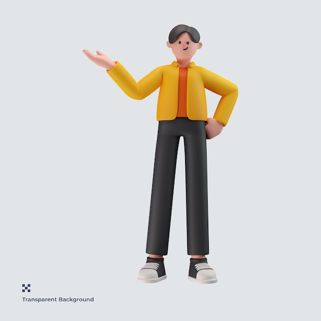 Male character 3d illustration