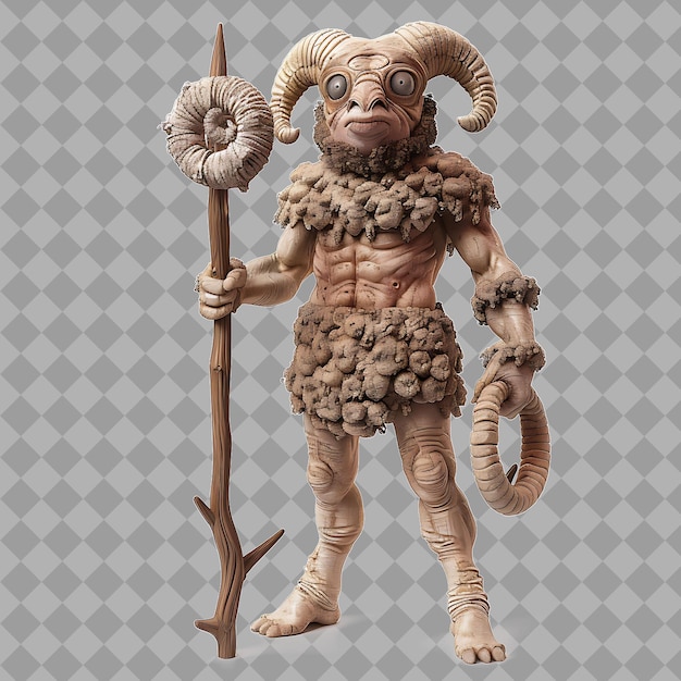 Male Cyclops Greek Mythology Style Creature With Giant Form Isolated High Quality Character Render