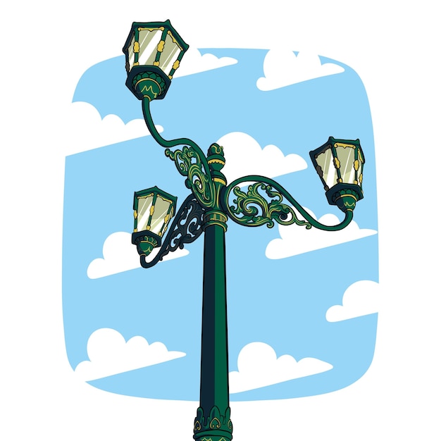 PSD malioboro street lamp