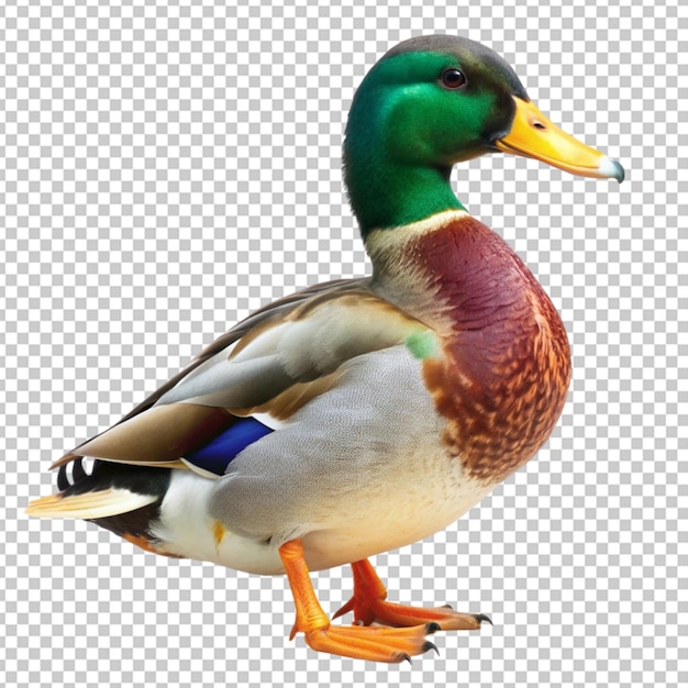 PSD mallard duck transparent background