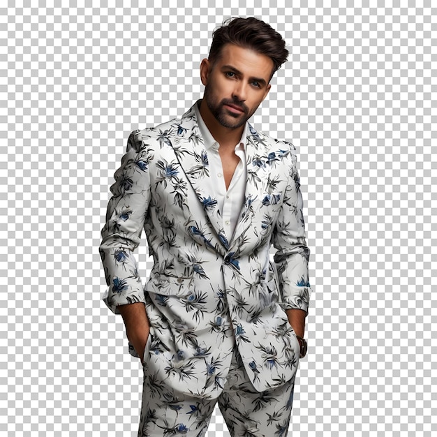 PSD man fashion with transparent background