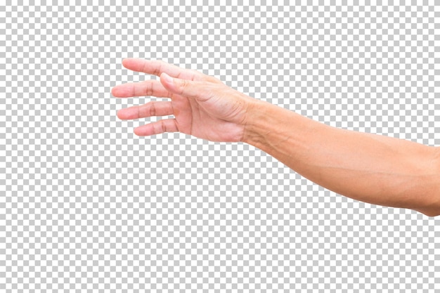 Man hand isolated