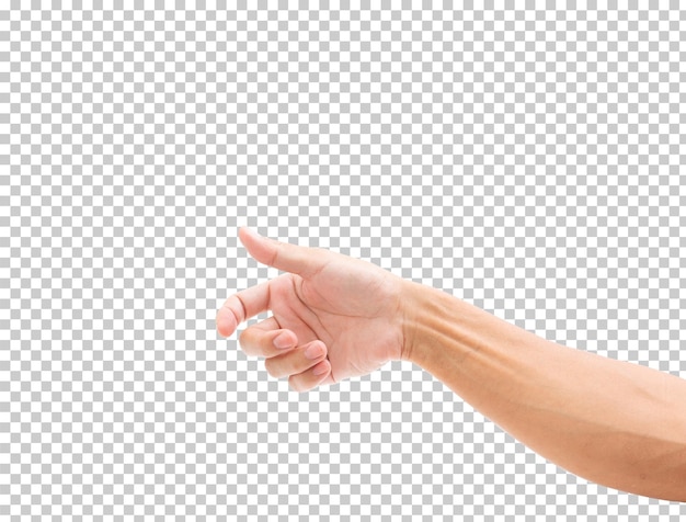 Man hand isolated