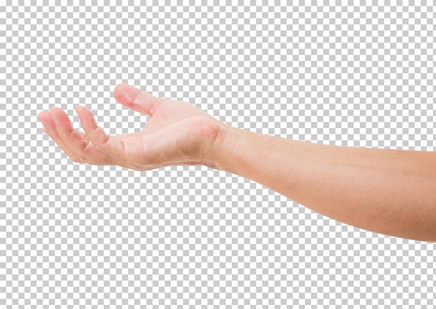 Man hand isolated